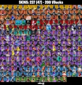 236 skins | OG STW | Rogue Spider Knight | The Reaper | Glow | Elite Agent | Blue Team Leader | Gold Midas | Gold Brutus | Havoc | Trailblazer |