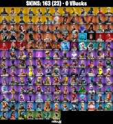 163 skins | OG STW | Black Knight | Sparkle Specialist | The Reaper | Blue Squire | Royale Knight | Elite Agent | Blue Team Leader | Travis Scot