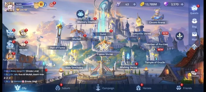 MLA716: All Platform - Lv 572 - Vip 11 - SV 70237 - Power 29237M - 133 Awakened - 20 Skins Epic - 14 UR - 3K Gems