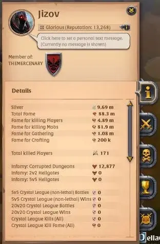 ASIA | 88,3M Total Fame - 9,69M Silver | T8 Fiber Harvester & Many lvl 100 Equipment| Ready PVE/PVP |Take Gmail|Check SS|(AO859)
