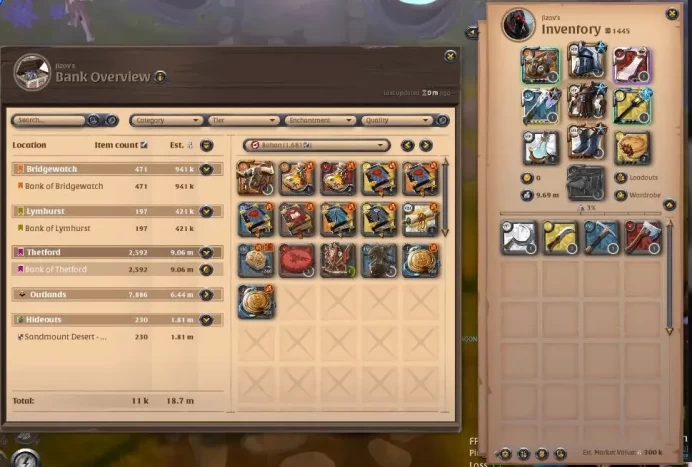 ASIA | 88,3M Total Fame - 9,69M Silver | T8 Fiber Harvester & Many lvl 100 Equipment| Ready PVE/PVP |Take Gmail|Check SS|(AO859)