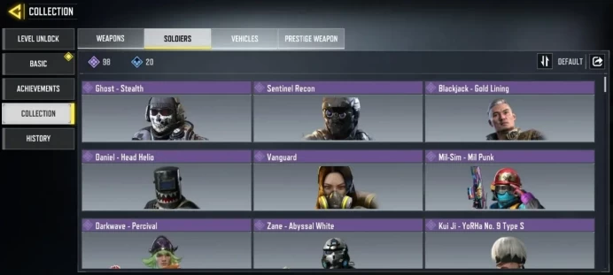 1813 - iOS Android - Level 400 - Rank pro - Mytich 2 - Legendery 10 - Epic 209