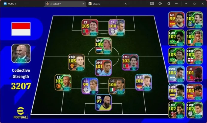 Mobile|PW 3207|Epic Cruyff,De rossi,Ronaldo,Zambrotta,Drogba,Bebeto Etc|SHW Kimmich,Diaz,Messi,Yamal Etc|2026|Check SS EFB1834B
