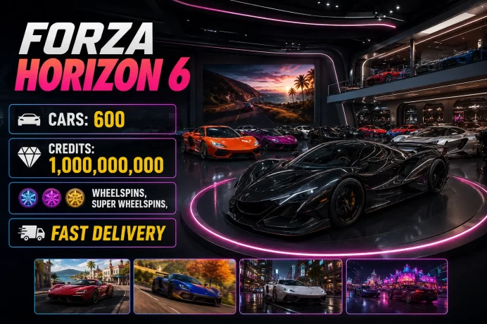 [FZ6] | 600 Cars | 1,000,000,000 Credits | Wheelspins | Super Wheelspins | INSTANT DELIVERY | Full Access | 24/7 Support | GCLD1343