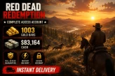 PS4 | PS5 | 1003 Gold Bars | $83,164 Cash | Level 4 | Full Access | Instant Delivery | RDR04