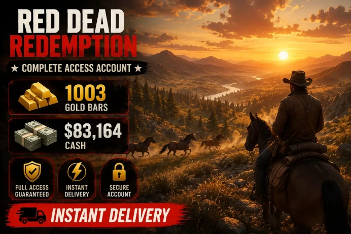 PS4 | PS5 | 1003 Gold Bars | $83,164 Cash | Level 4 | Full Access | Instant Delivery | RDR04