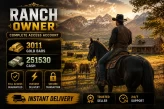 PS4 | PS5 | 3011 Gold Bars | 251530 Cash | Level 5 | Full Access | Instant Delivery | RDR13
