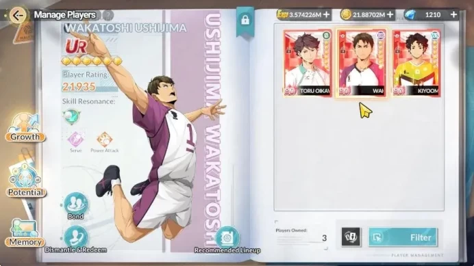 SEA Lvl 59|4 SP [(Iwaizumi,Oikawa,Kuroo)+Memo,Nishinoya]|3 UR [Ushijima,Sakusa,Oikawa]+Memo|14 SSR|Log Google|Check SS|HFH1051