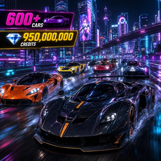 [PC/XBOX] ◆ 600 Cars ◆ 950 Million Credits ◆ Wheelspins ◆ Super Wheelspins ◆ Instant Delivery ◆ 24/7 Support ◆ #ARX174