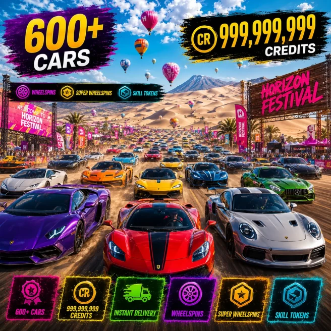 [PC/XBOX] ◆ 600 Cars ◆ 900 Million Credits ◆ Wheelspins ◆ Super Wheelspins ◆ Instant Delivery ◆ 24/7 Support ◆ #ARX186