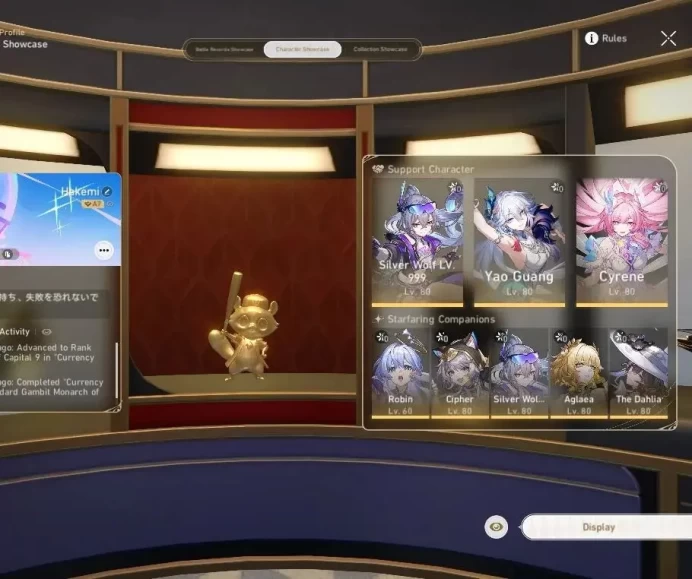 ASIA|TL 67|Hypercarry Team|14 Limited|[(Cyrene,SW999)+Sign,YaoGuang,Dante,The Dahlia,Aglaea,Saber,etc]|Male MC|Take Mail|HSR7600
