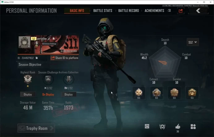 Mobile | Lvl 30 | SV 46.3M | CV 18.8M |Symphony AUG |Koi LR-AR2 |Decree LR-AR1 |Urban Sports, Fortune Set, Royal Guard AB022B