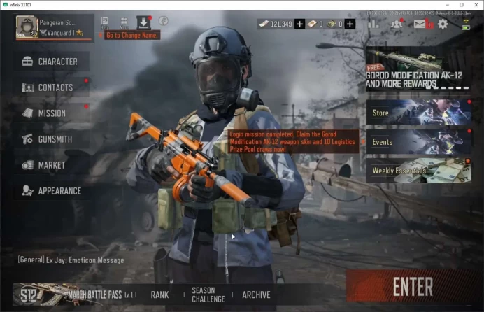 Mobile | Lvl 30 | SV 26.8M | CV 21.2M | CN On Symphony AR57 | Diamond AKM | AEK | SCAR-L | Feathers MPX | Secrets RPK-16 AB026B