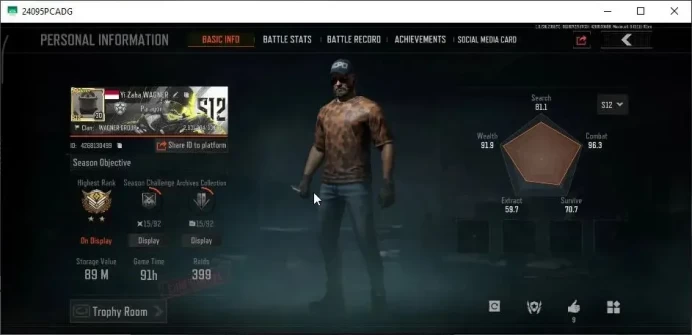 MOBILE|Lv 30|SV 89M|CV 81M|6 Set|Maelstrom AKM,QS AKS-74U,Maelstrom AUG,WP AR-57,Peak AEK,DA ACE31,etc|CN Off|Infinite|AB3409