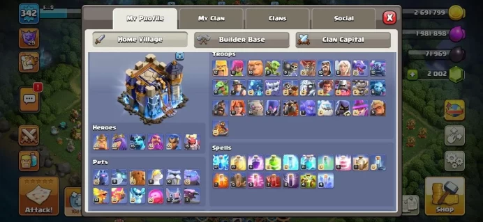 Th 18 MAX LEVEL 342 ! Full EPIC HeRO Equipment / 10 skin hero god