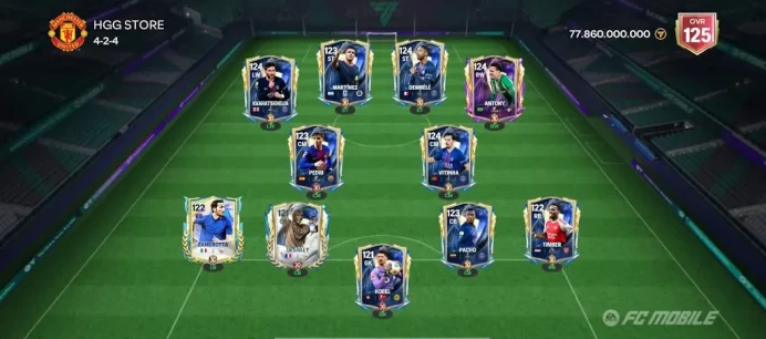 FFM45//ACCOUNT WITH FCM -H16: FC FIFA MOBILE /All Platform Global - Over 125/77B Value