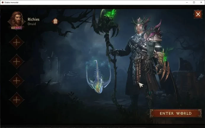 EU - secheron|CS ON|Lv60 (632)|Druid|CR 36K|Reso 540|Paragon Maledictor|Inferno I|3 Cosmetic|Take Mail|CheckSS(DI1339)