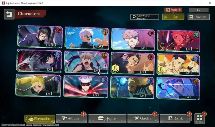 SEA |PR 8|4,9K Cube|12 SSR 2 Limited|Executioner Yuta,Entrusted Life Yuji,Strongest Blue Gojo,Etc|22 SSR Memo|Bilibili|JJK805