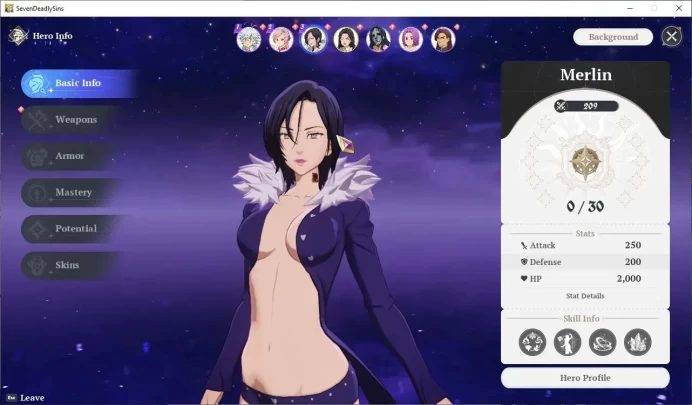 EUROPE |Fresh Starter Lvl 2|2 SSR| Merlin, Guila + 1 SSR Selector |5 SR|Act 1 Story|Log NetMarble|Take Mail|SDO1159