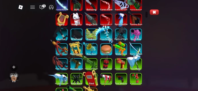 (ROBLOXRIVALS) ROBLOX2264//ACCOUNT WITH PERMAFROST /CRYSTAL KATANA /A GOOD RIVALS ACCOUNT WITH DONATIONS/ LOTS OF WEAPONS AND SKINS