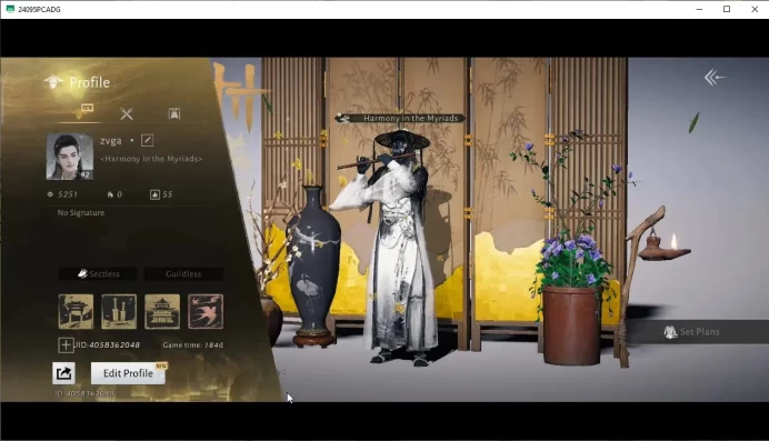 GLOBAL | Lv 92 | GS 25k | 3 Harmonic Core | Elegy of Petals | Withered orchid | Male MC | Oddty 100% | Netease(WWM1209)