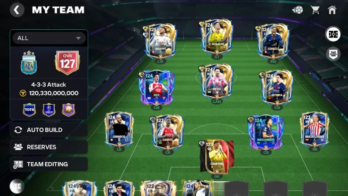 FCM49:  FC FIFA MOBILE  /All Platform Global  - Over 127/120B Value 
