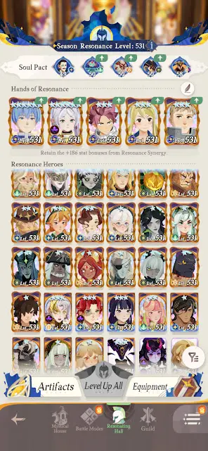 AFKJ123: Global G48 - Lv531 - 2942M Power - Vip 3 - 5 Paragon + - 5 Paragon - , 62k gems