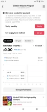 100% Monetized US Account Creator Rewards Program Active | 10k Real Followers 143k Likes | Real Screenshots + Full Access + Acc in Good Standing