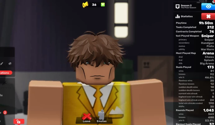 (ROBLOXRIVALS) ROBLOX2277//ACCOUNT WITH 65 LVL /35 KEY /EXEGUN /2 DONATE SKIN