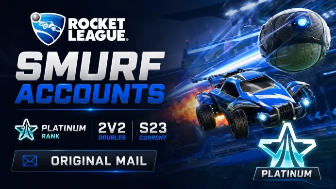 Rocket League Smurf Accounts ◈ Platinum Rank ◈ S23 Current Season ◈ 2V2 ◈ Ranked Ready ◈ Full Access with Original Mail ◈ Instant Delivery