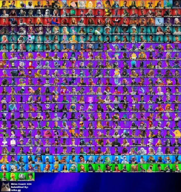 [3in1] / Instant • FN (All Platforms) • 424 skins • 23 cars • Venom • Spider-Man • Kim k • Full Access • 2 Gifts