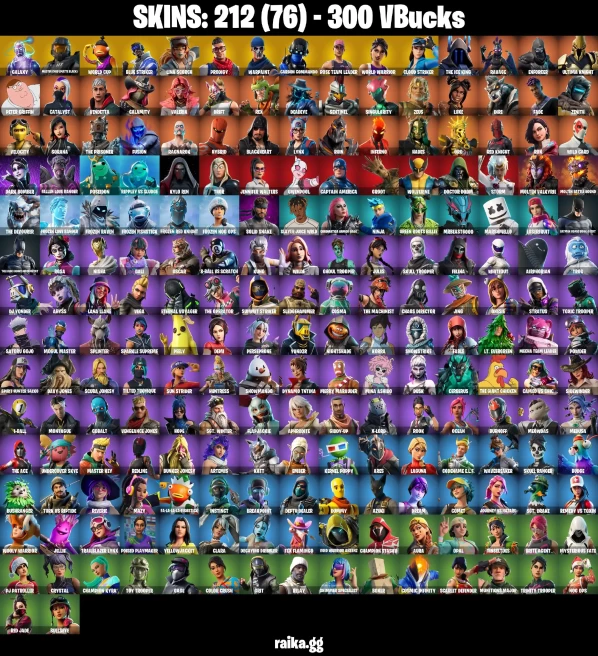 [ALL PLATFORMS] 212 SKINS | GALAXY | STELLAR AXE | DISCOVERY | WORLD CUP | BLUE STRIKER | PRODIGY | CARBON COMMANDO | WORLD WARRIOR