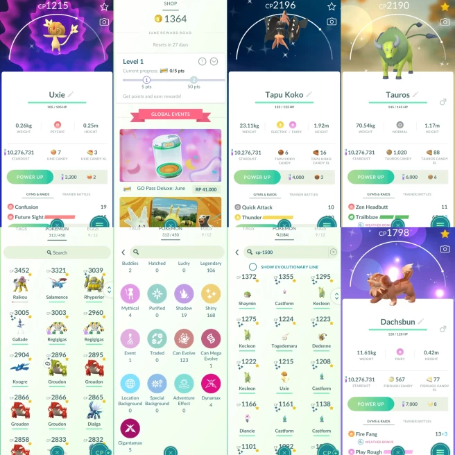 2332 Level 71 Coin x1364 Rare Candy x207 Shundo Gallade Shiny shadow Entei