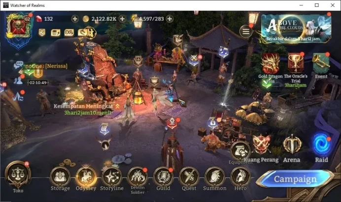 GLOBAL 60x|Lv 62|2,3M Power|2 Lord[Laya,Rivenhald]|38 Legend[VelisseA2,Eirlys,Kigiri,Guan Yu,Leikan,Etc]|Take Mail(WOR1246)