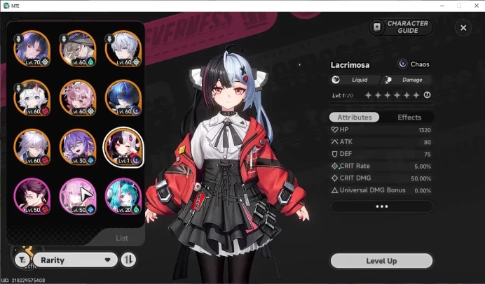 GLOBAL SEA|HL 46|TL 31|8 SSR 2 Limit[Lacrimosa,HotoriA1+Skin]+Sign|Porsche 918|Male MC|2 Glider|LogEmail|NTE1385