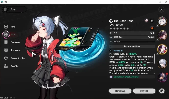 GLOBAL SEA|HL 3|3 SSR (Lacrimosa+Sign,Hotori),Sakiri|1 S-Class Char Box|Selector ON|Male MC|Log Email|(NTE1380)