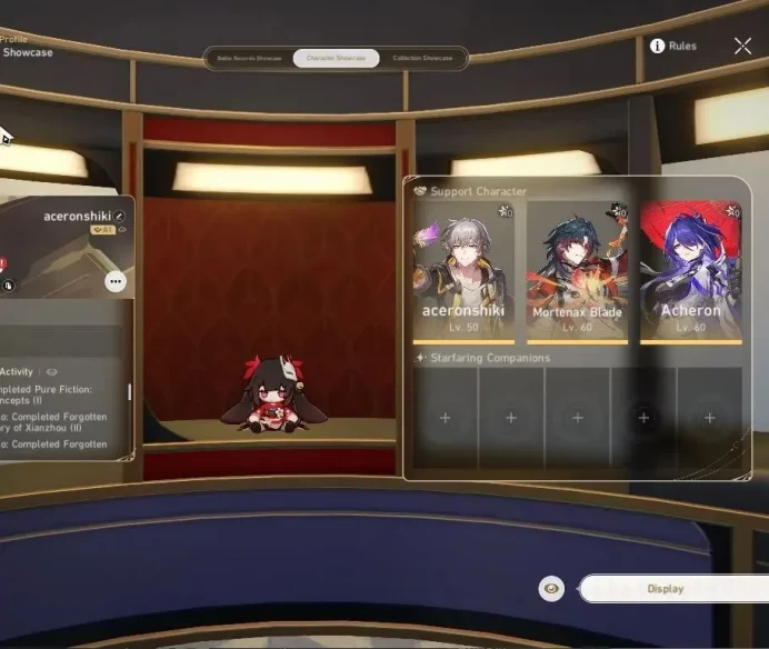 Asia | TL 42 | 3 Limited | [Mortenax Blade+Signature, Acheron, Huohuo] |Male MC|Take Mail|Check SS|(HSR7627)