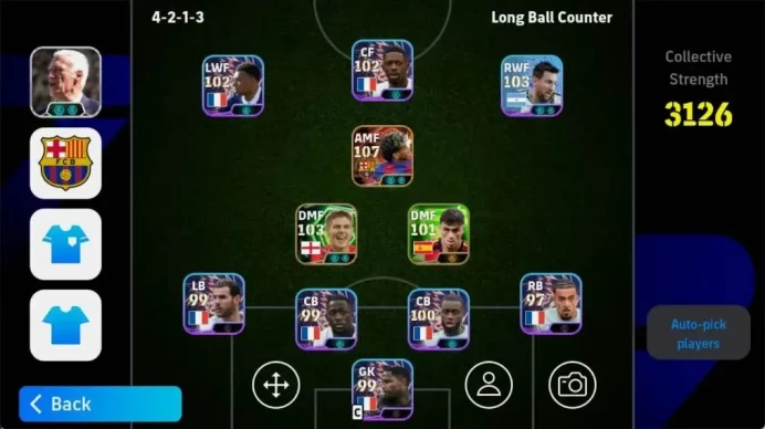 Mobile | PW 3126 | Bigtime Yamal | Epic Gerrard, Shevchenko | Showtime Messi, Yamal | 2026 |Check SS EFB1889B
