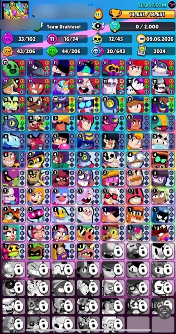 [BEST DEAL] 25K BLING - 15K TROPHY | 74 BRAWLER | 16 MAX | 11 HYPER | 185 SKINS RARE | VERY BEST