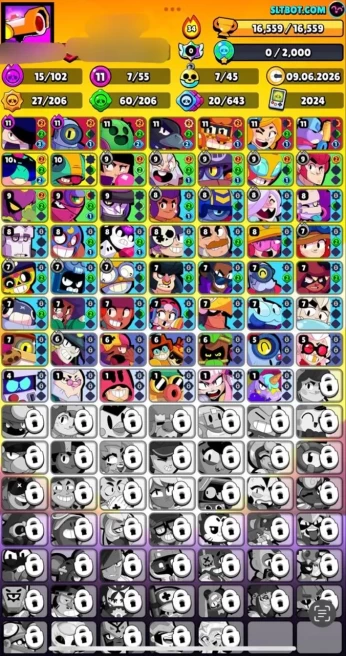 [BEST DEAL] 19K BLING - 17K TROPHY | 55 BRAWLER | 7 MAX | 2 HYPER | 125 SKINS RARE | VERY BEST