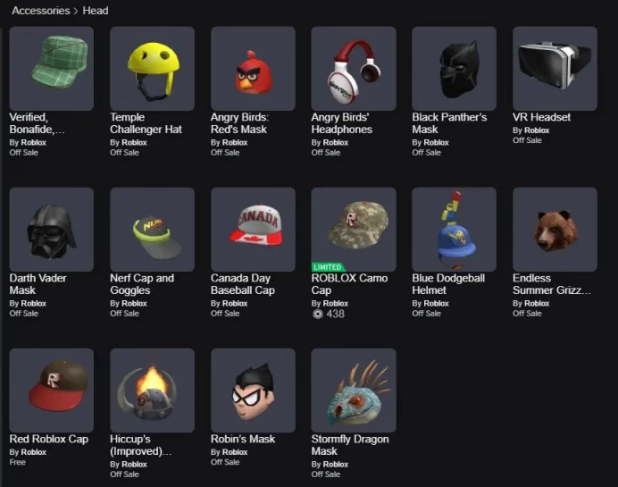 ROBLOX2337//ACCOUNT WITH 2015 account | Offsales | Hiccup’s (Improved) Helmet++ | 1700+ RAP | Not verified