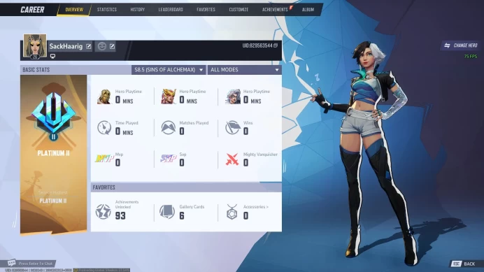  [PC - STEAM] New Season 8.5 | Platinum 2 Rank | Ranked Ready  | Level 15+ | 6x Free Skins | 7330 Chrono Tokens | Full Access | Instant Delivery