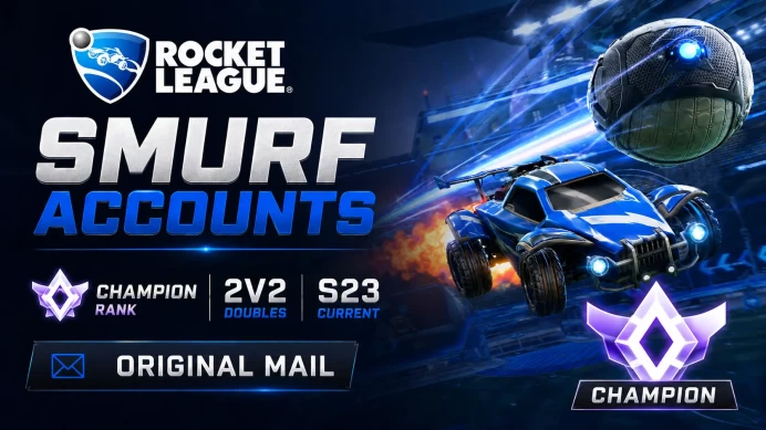 Rocket League Smurf Accounts ◈ Champion Rank ◈ S23 Current Season ◈ 2V2 ◈ Ranked Ready ◈ Full Access with Original Mail ◈ Instant Delivery