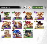 B256-IOS+Android-Meta-6 LR(Trunks&Gohan+Shallet+Broly+Vegito+SS3 Goku+Bardock)+5 UL(Gogeta v2+SS Goku+Cell+SS2 Gohan)+24 Legends+Equipment+Team