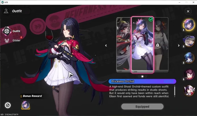 GLOBAL SEA|HL 16|TL 8|4 SSR 2 Limit[Lacrimosa,Hotori+Skin]|1 S-Class Char Box|Tomato Glider|Male MC|LogEmail|NTE1391