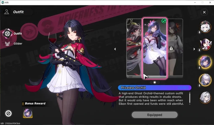 GLOBAL EU|HL 18|TL 11|4 SSR 2 Limit[Lacrimosa,Hotori+Skin]+Sign|Selector ON|1 S-Class Char Box|Female MC|LogEmail|NTE1393