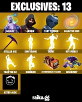 [ALL PLATFORMS] 52 SKINS | IKONIK | GALAXY | SCENARIO | TART TYCOON | ETERNAL KNIGHT | TAKE THE ELF | STELLAR AXE | GALACTIC DISC | GROOT