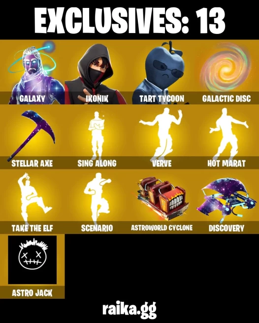 [ALL PLATFORMS] 52 SKINS | IKONIK | GALAXY | SCENARIO | TART TYCOON | ETERNAL KNIGHT | TAKE THE ELF | STELLAR AXE | GALACTIC DISC | GROOT