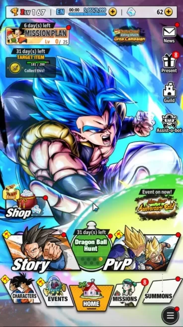 128M TP|LV167|4UL+3LR+34LL|SSG SS Gogeta,Beast Gohan,LSS Broly,SS Goku|Broly:Fury,Bardock,S Vegito|S Janemba,etc|Android|DBL1097