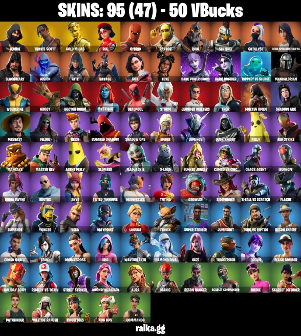 [ALL PLATFORMS] 95 SKINS | RUE | IKONIK | TRAVIS SCOTT | LEVIATHAN AXE | GOLD MIDAS | SCENARIO | CACTUS JACK | ASTRO JACK | RAGE